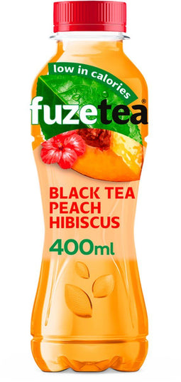 Fuze Tea | Black Tea | Peach Hibiscus | Pet | 12 x 40 cl