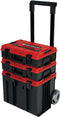 Einhell E-Case Tower systeemkoffer - 3 koffers incl. accessoires - Max. laadvermogen 120 kg - Stapelbaar en koppelbaar