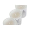 Kaars DKD Home Decor Wit Kerstmis 5 x 5 x 6 cm (3 Stuks)