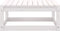 vidaXL - Tuinvoetenbank - 70x70x30 - cm - massief - grenenhout - wit