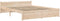vidaXL - Bedframe - massief - hout - 135x190 - cm