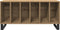 vidaXL - Recordkast - Artisan - Eiken - 100x38x48 - cm - Bewerkt - Hout