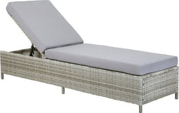 TURIN - Strandstoel - Grijs - PE rotan