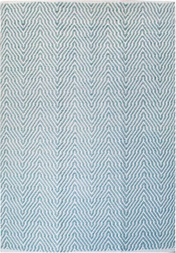 Turquoise vloerkleed - 160x230 cm - Symmetrisch patroon - Modern