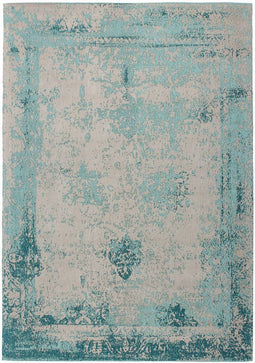 Turquoise vloerkleed - 80x150 cm - A-symmetrisch patroon - Modern Modern