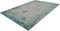Turquoise vloerkleed - 80x150 cm - A-symmetrisch patroon - Modern Modern
