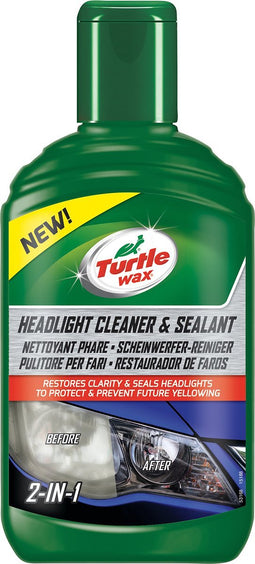 Turtle Wax 53168 Headlight Cleaner & Sealant 300ml