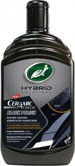 Turtle Wax Hybrid Solutions Ceramic Acrylic Black Polish - Polijstmiddel Auto - Autowax - 500ml