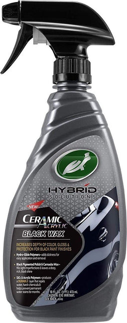 Turtle Wax Hybrid Solutions Ceramic Acrylic Black Wax - Autowax - Poetsproducten Auto - 500ml