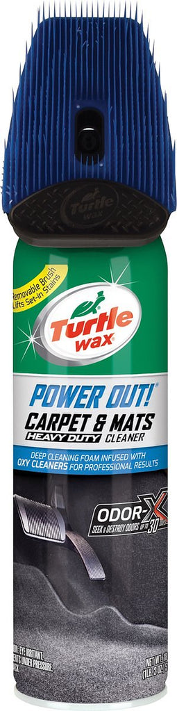 Turtle Wax - Power Out Carpets & Mats - Schoonmaakmiddel interieur auto - Bekledingsreiniger - Tapijten en Vloermatten - 400ml