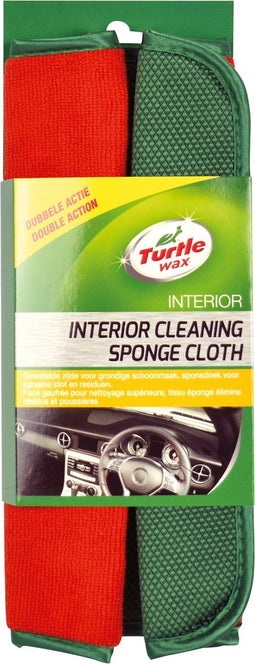 Turtle Wax X5533td Interieurdoek Dual Action - Poetsdoek met spons voor de auto - Schoonmaakdoekjes