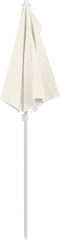 vidaXL - Parasol - half - met - paal - 180x90 - cm - antracietkleurig