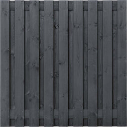 Tuscon 19 planks/15mm zwart gespoten 180 x 180 cm
