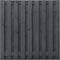Tuscon 19 planks/15mm zwart gespoten 180 x 180 cm