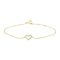 Marie Celeste - Armband - Hart zirkonia 16,5 - 18,5 cm - Goud