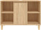 vidaXL - Wastafelkast - 80x33x60 - cm - bewerkt - hout - sonoma - eikenkleurig