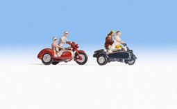 NOCH 15905 H0 Motorrijders figuren Geverfd, Staand