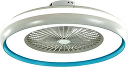 V-TAC VT-5022-B AC motor voor boxventilator - wit + blauwe ring - 45 watt - 3000 lumen - 3IN1