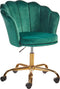 MONTICELLO - Bureaustoel - Groen - Fluweel