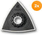 Fein 63806140220 - Starlock Vilten Polijstpad - Voor polijsten van metalen en gelcoatlagen - (2 stuks)