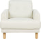 TUVE - Fauteuil - Off-white - Polyester