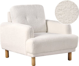 TUVE - Fauteuil - Wit - Bouclé