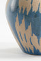 Mica Decorations Caldo Vaas - Keramiek - L25 x B24 x H30 cm - Donkerblauw