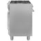 SMEG CX91GMXNLK - Vrijstaand fornuis gas/elektro - 5 kookzones 115 liter - Mat zwart