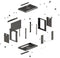 Lanberg WF03-5309-10B - Wandrek Rack - Zwart