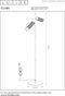Lucide CLUBS - Vloerlamp - 2xGU10 - Draaibaar - Zwart