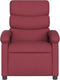 Fauteuil verstelbaar stof wijnrood