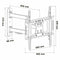 TV houder Nox NXLITEWALLFLEX 23