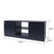 TV kast dressoir zwart 120 cm breed