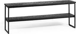 Tv-meubel 120 cm, Aged Teak, B340 zwart