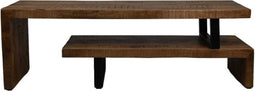 TV-Meubel - 140x40x46 - naturel - Mangohout/metaal