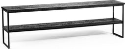 Tv-meubel 150 cm, Aged Teak, B340 zwart