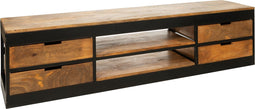 TV-meubel 180 CM Industrieel - Metaal & Hout Bruin