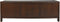 Tv meubel 3 deurs - 160x42x55 Walnoot bruin - Teak Veneer