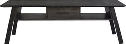 Tv-meubel Berlin mangohout 1 lade 150 cm - Zwart