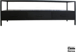 Tv-meubel Besi met 3 lades zwart - 150 cm