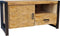 Tv meubel Boaz met deur en open vak - 110 cm - naturel