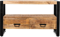 TV-Meubel Britt mangohout metaal 100 cm | Meubelplaats
