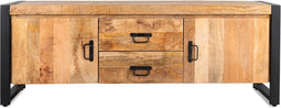 TV-Meubel Britt new mangohout metaal 150 cm - naturel | Meubelplaats