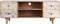 Tv-meubel DKD Home Decor 135 x 40 x 55 cm Natuurlijk Wit Mangohout