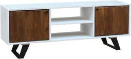 Tv-meubel DKD Home Decor Wit 135 x 35 x 40 cm Metaal Mangohout