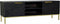 Tv-meubel DKD Home Decor Zwart Metaal Gouden Mangohout (147 x 40 x 51 cm)