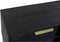 Tv-meubel DKD Home Decor Zwart Metaal Gouden Mangohout (147 x 40 x 51 cm)