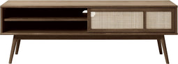 Tv-meubel Donkerbruin Eikenhout - 150x45x50cm - Barrali