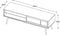 Tv-meubel Donkerbruin Eikenhout - 150x45x50cm - Barrali