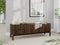 Tv-Meubel Donkerbruin Eikenhout - 160x46x55cm - Arun - Giga Living